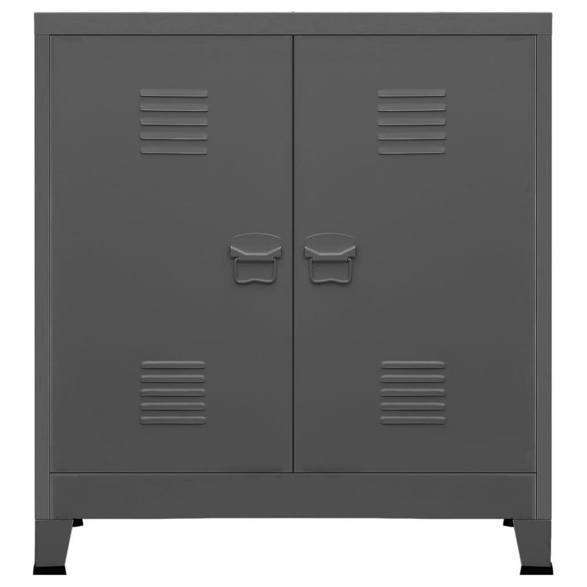 VIDAXL Coffre de rangement industriel Anthracite 90x40x100 cm Acier