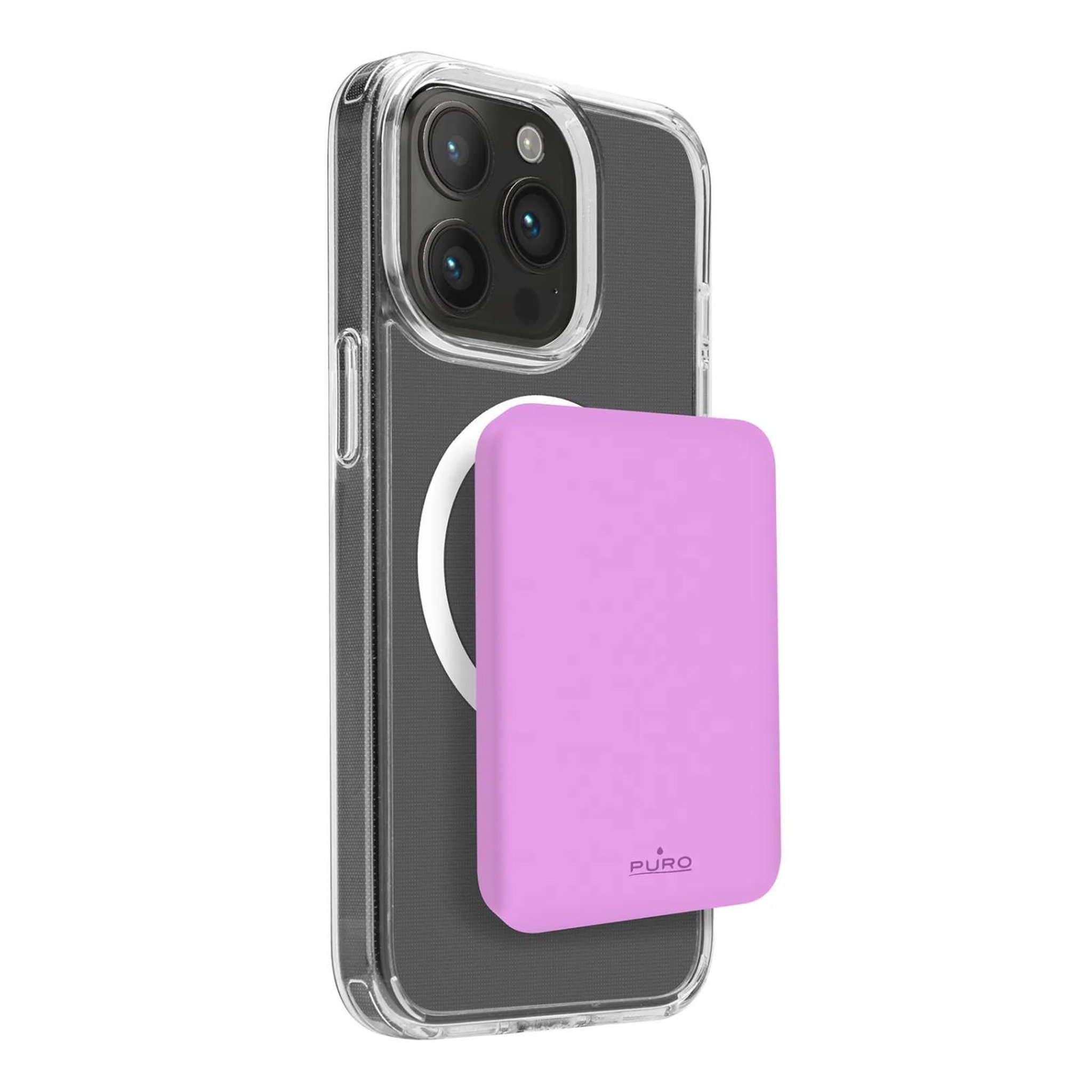 Puro PURO PUFCBB40P2MAGPINK banque d'alimentation électrique Lithium Polymère (LiPo) 4200 mAh Recharge sans fil Rose