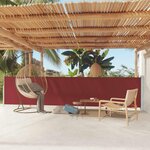 VIDAXL Auvent lateral retractable de patio 117x600 cm Rouge