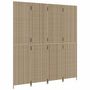 Voir la diapositive 4 : VIDAXL Cloison de separation 4 panneaux beige resine tressee