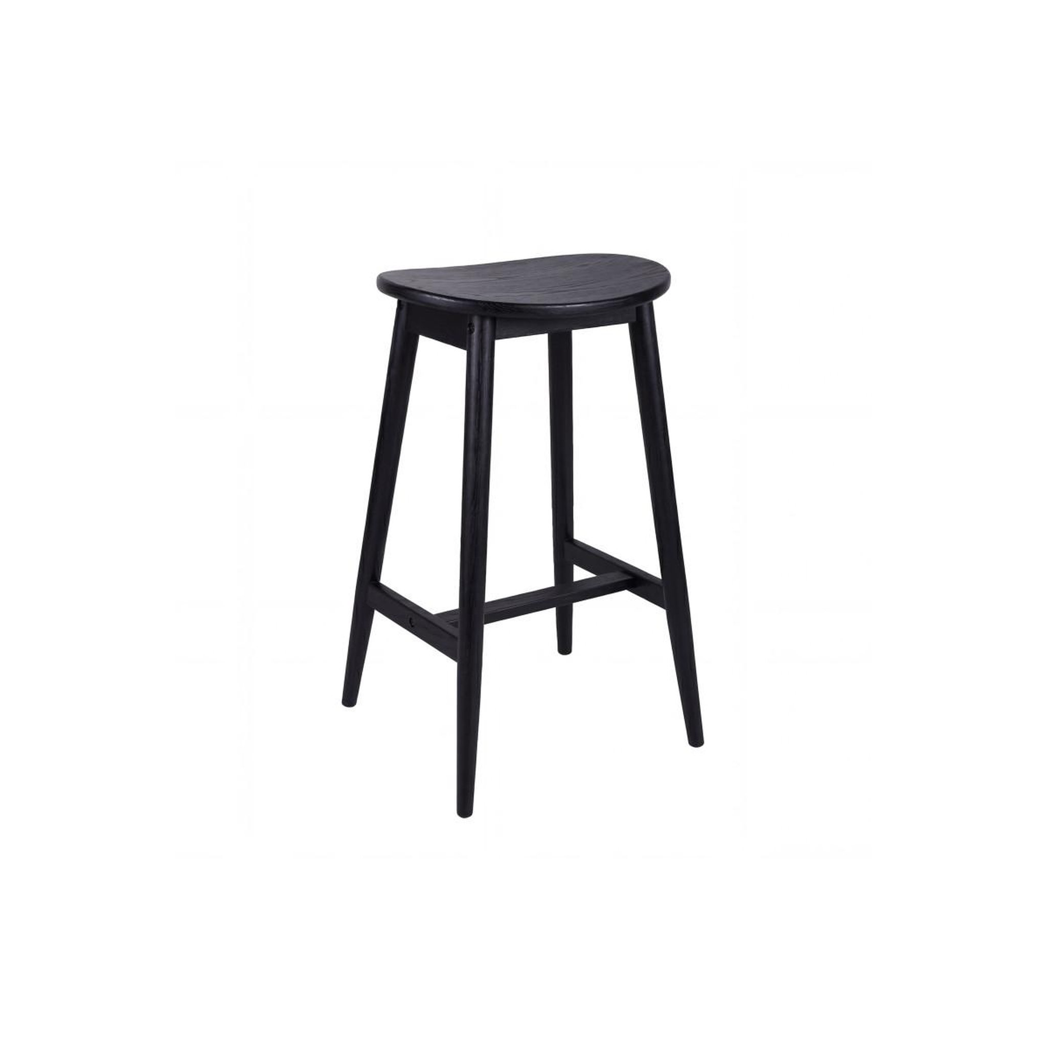 Voir la diapositive 2 : Paris Prix Tabouret de bar en bois  orust  77cm noir