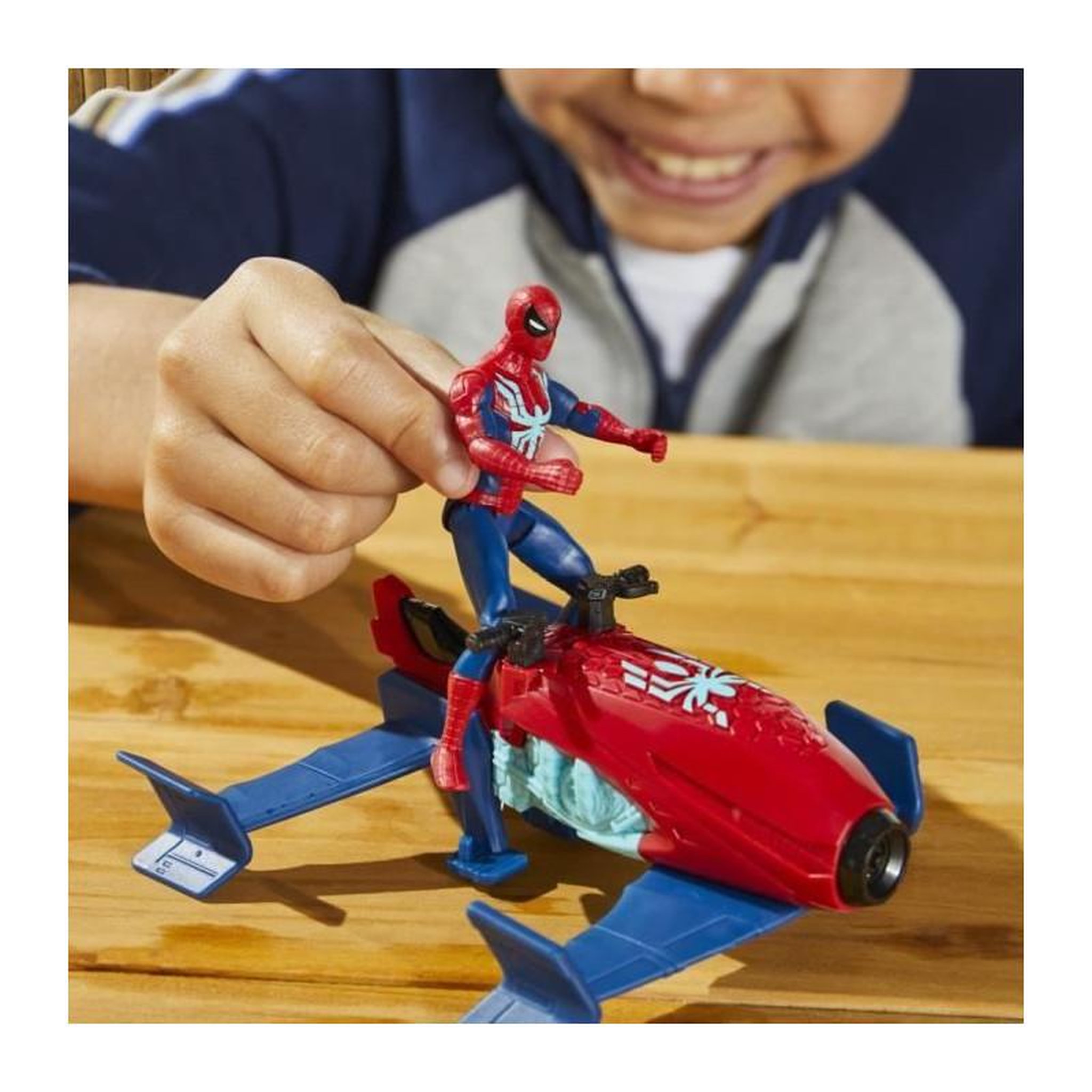 Voir la diapositive 3 : HASBRO Marvel Spider-Man, Epic Hero Series Web Splashers, coffret Spider-Man Hydro-Jet, figurine avec véhicule