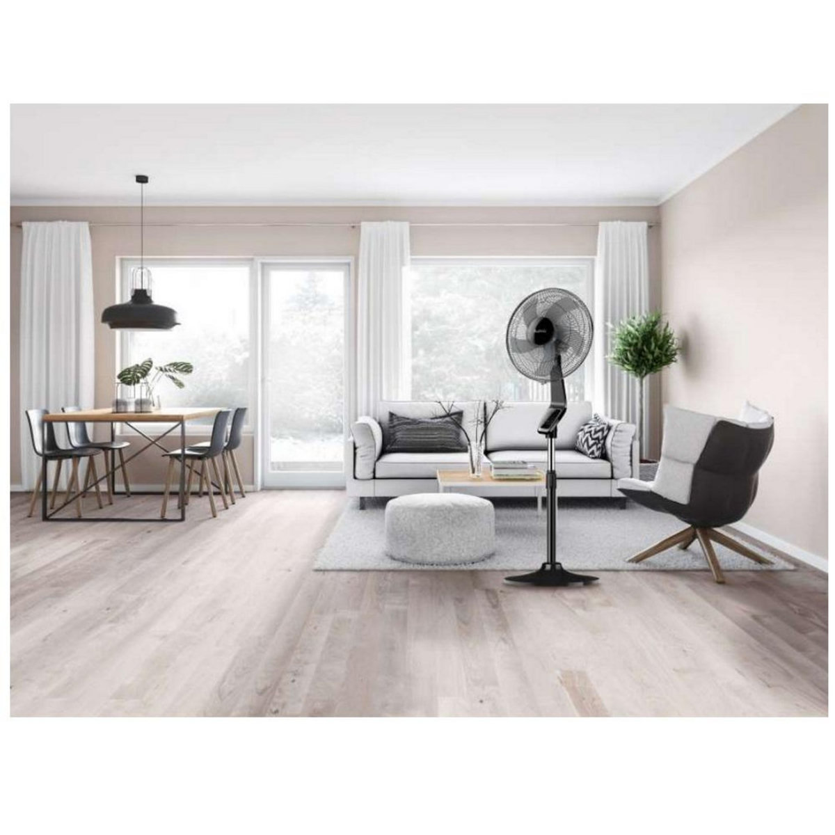 Supra Ventilateur sur pied 42cm 50w 3 vitesses noir - ARTEMIS+