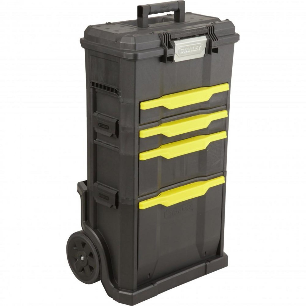 Stanley Servante de chantier + boîte à outils STANLEY plastique, 4 tiroirs 50 cm