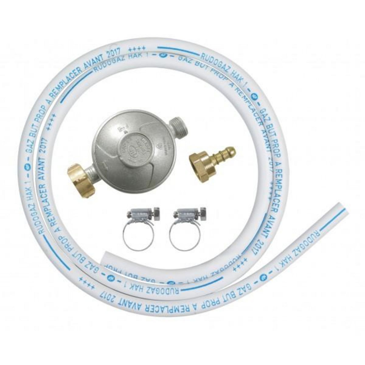 Ribitech Kit tube souple butane avec 1 détenteur, 1 tétine et 1 tube souple 1m50 - dg170tc75/b