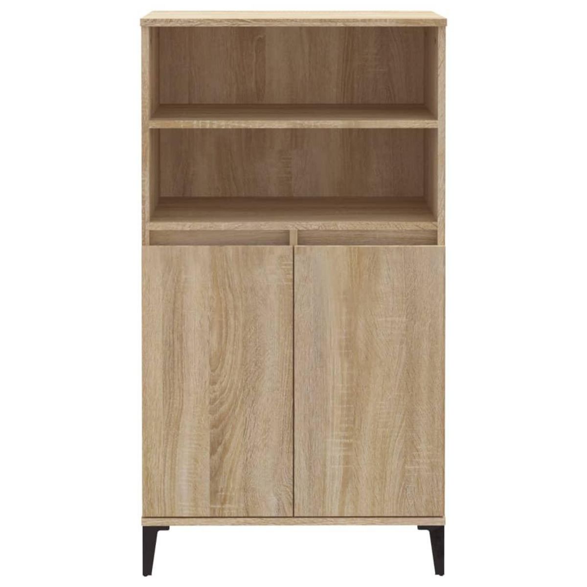 VIDAXL Buffet haut Chene sonoma 60x36x110 cm Bois d'ingenierie
