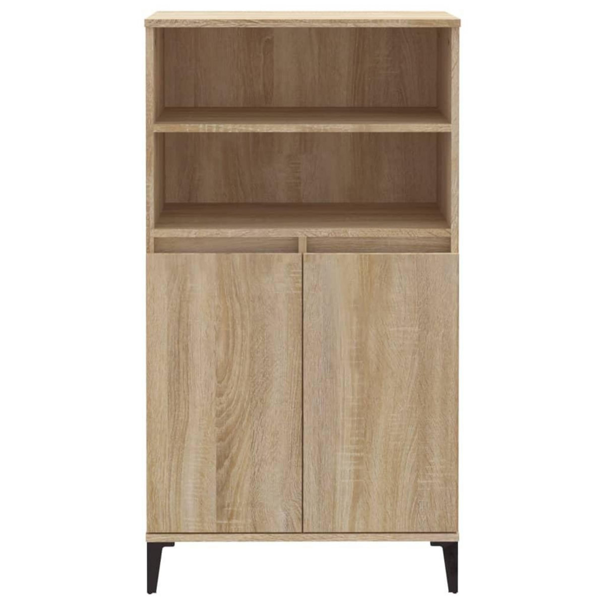 VIDAXL Buffet haut Chene sonoma 60x36x110 cm Bois d'ingenierie