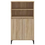 Voir la diapositive 3 : VIDAXL Buffet haut Chene sonoma 60x36x110 cm Bois d'ingenierie