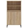 Voir la diapositive 3 : VIDAXL Buffet haut Chene sonoma 60x36x110 cm Bois d'ingenierie