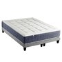 Voir la diapositive 1 : IDLITERIE Ensemble Matelas Ressort 7 zones + Mémoire de forme + Sommier KING STYLE Fabriqué en France
