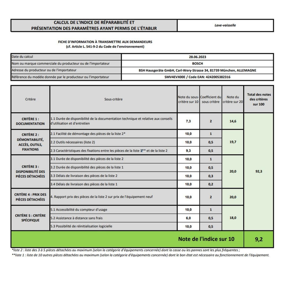 BOSCH Lave-vaisselle 60cm 14 couverts 44db blanc - SMV4EVX00E
