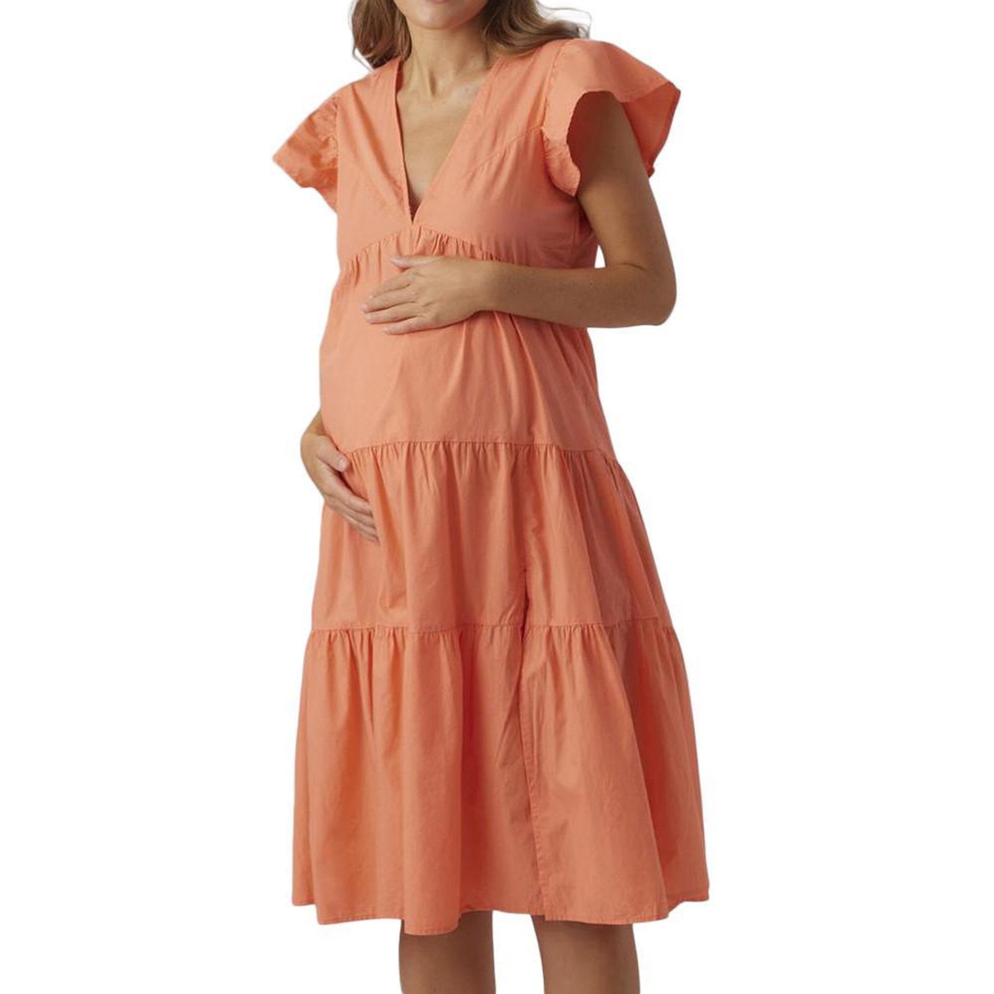 VERO MODA MATERNITY Robe de Grossesse Corail Femme Vero Moda Marternity Jarlotte. Coloris disponibles : Rose