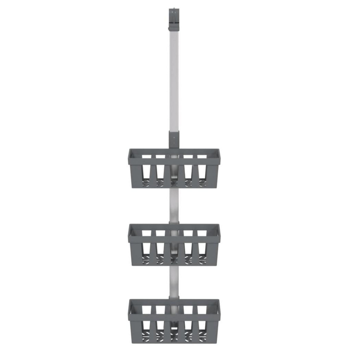 VIDAXL Etagere de douche suspendue 30x15x(67-105) cm aluminium