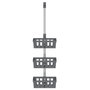 Voir la diapositive 3 : VIDAXL Etagere de douche suspendue 30x15x(67-105) cm aluminium