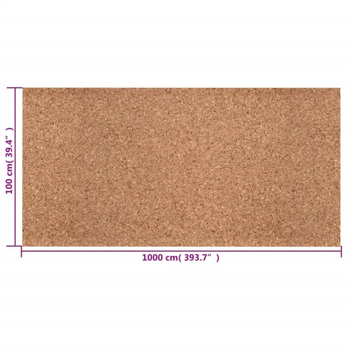 VIDAXL Rouleau de liege 100x1000 cm 5 mm