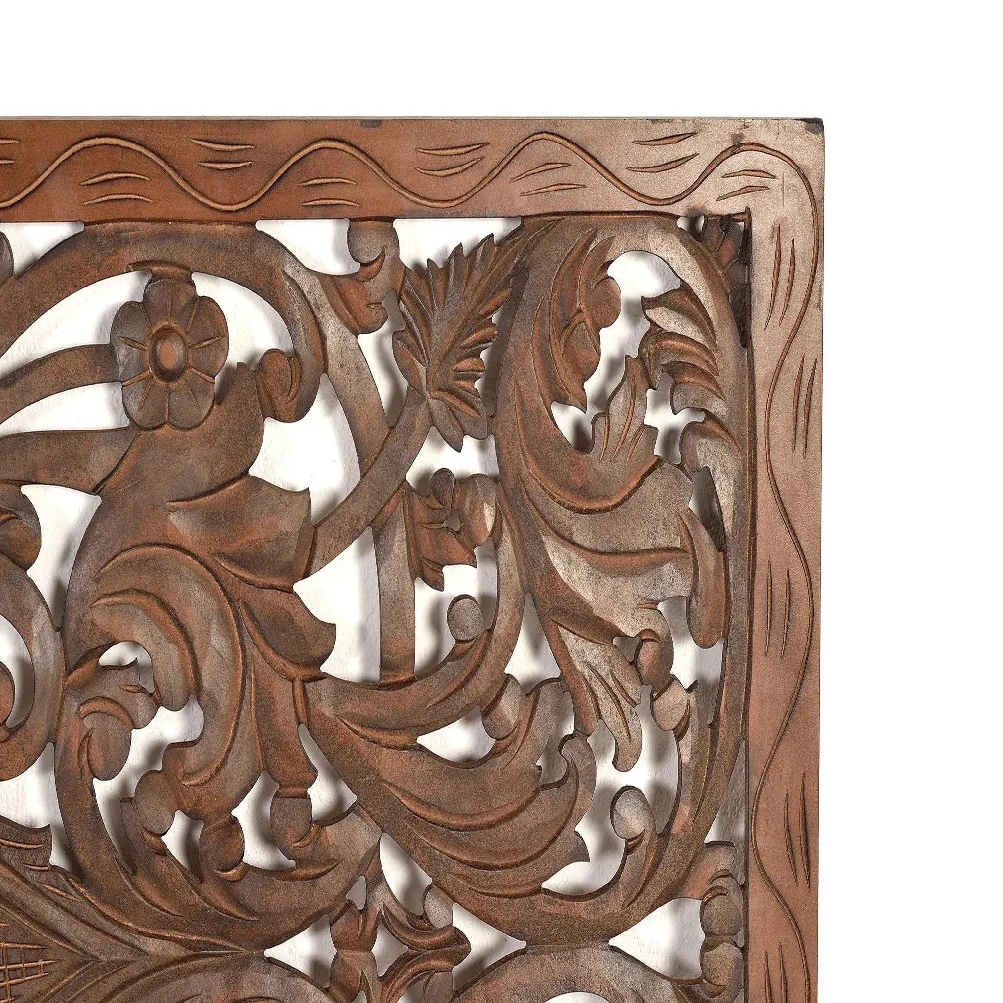 Voir la diapositive 3 : GINER Y COLOMER SL Tête de lit en mdf 166 cm style boho ethnique sculpté