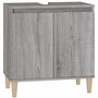 Voir la diapositive 2 : VIDAXL Meuble d'evier sonoma gris 58x33x60 cm bois d'ingenierie