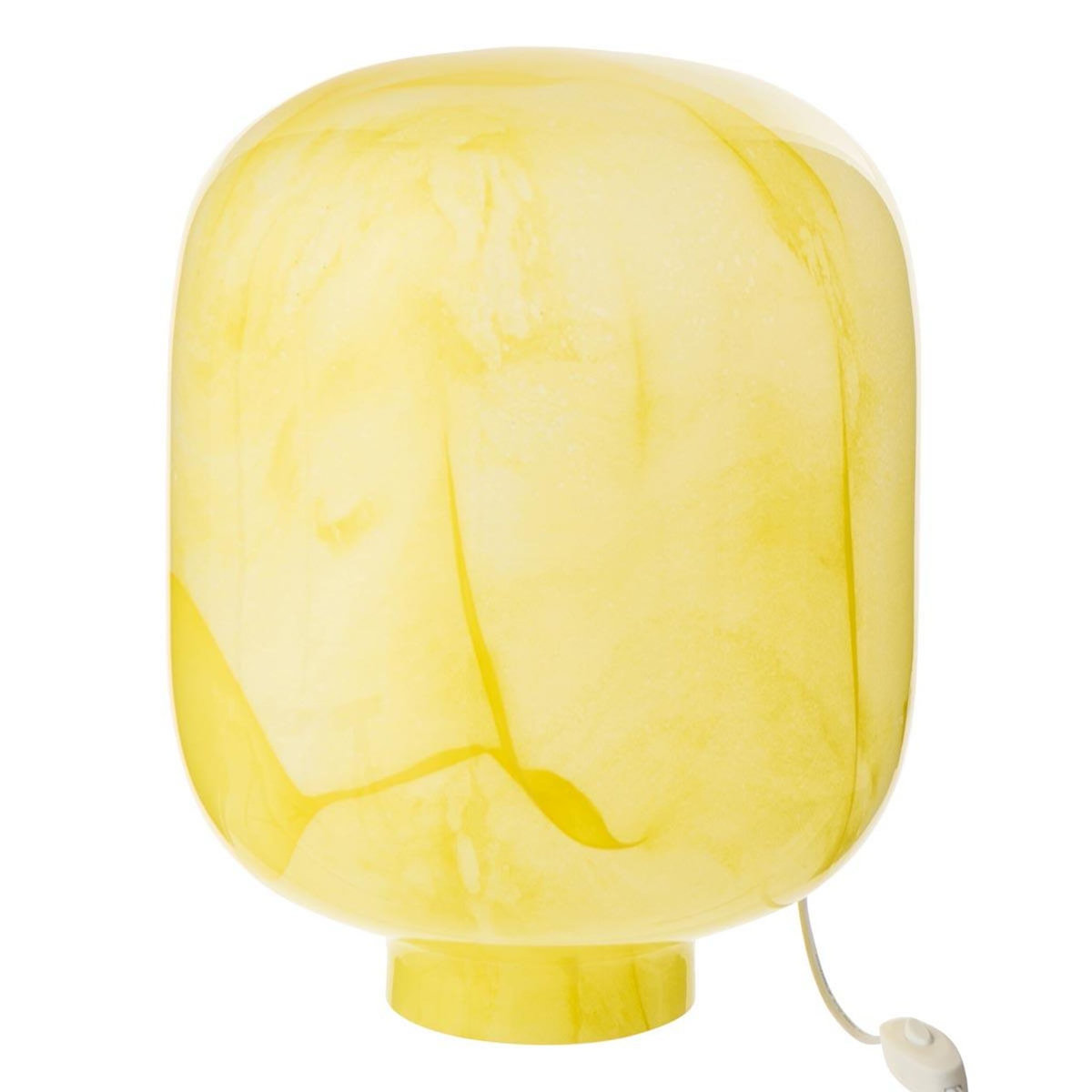 Paris Prix Lampe à Poser en Verre  Bola  38cm Jaune