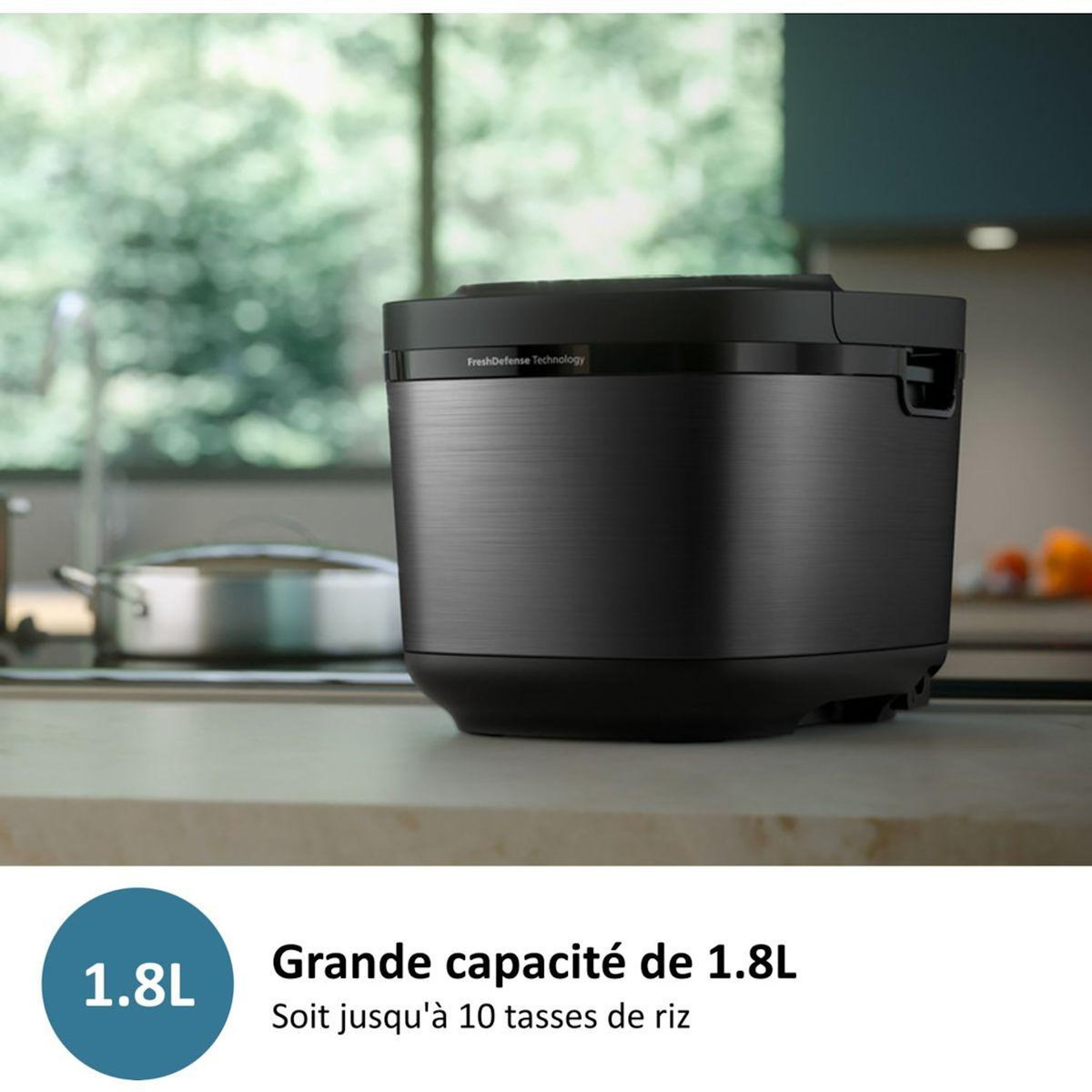 Philips Cuiseur riz HD4814/31 rice cooker noir 1.8L, 800W