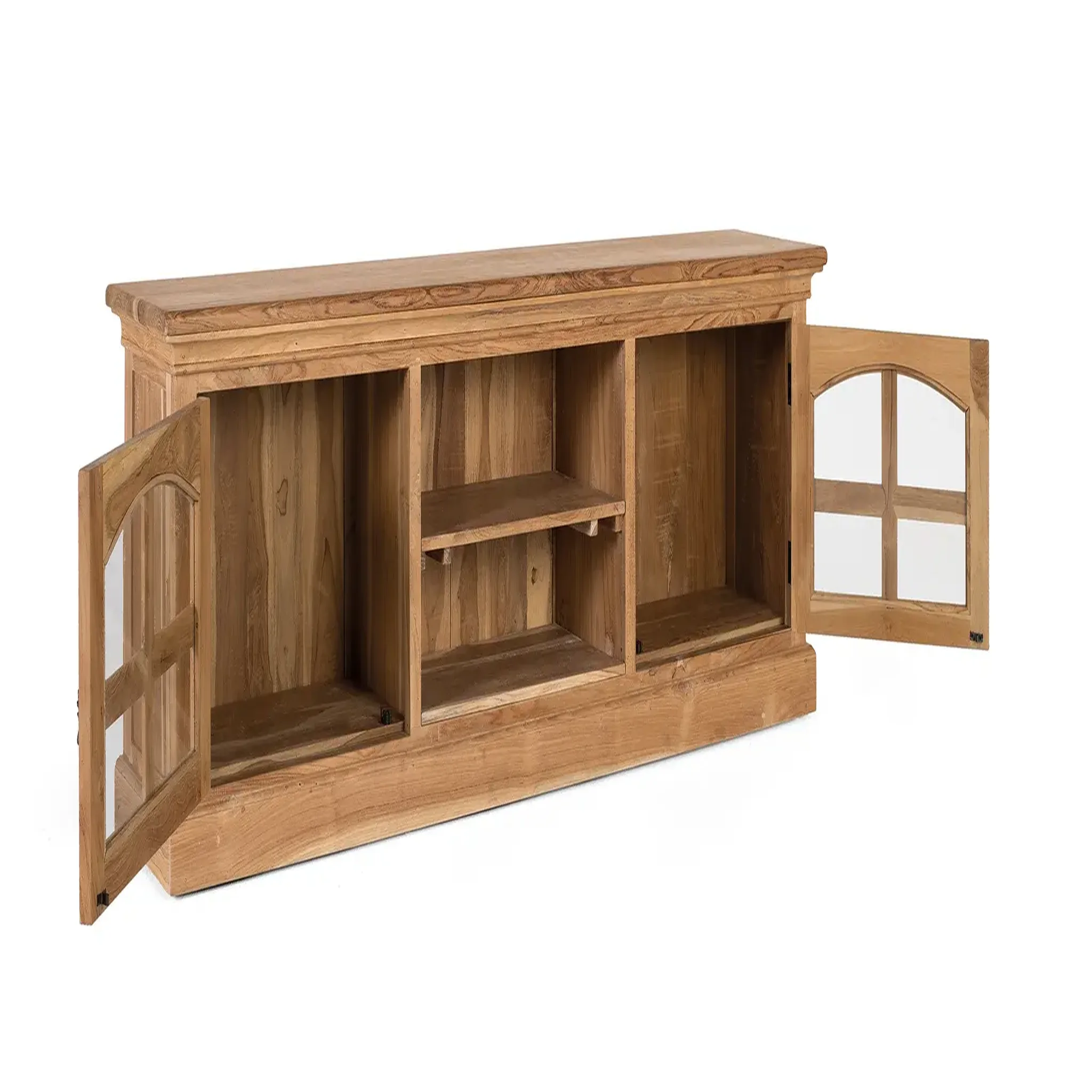 Voir la diapositive 2 : GINER Y COLOMER SL Meuble tv en bois de teck 180cm style contemporain