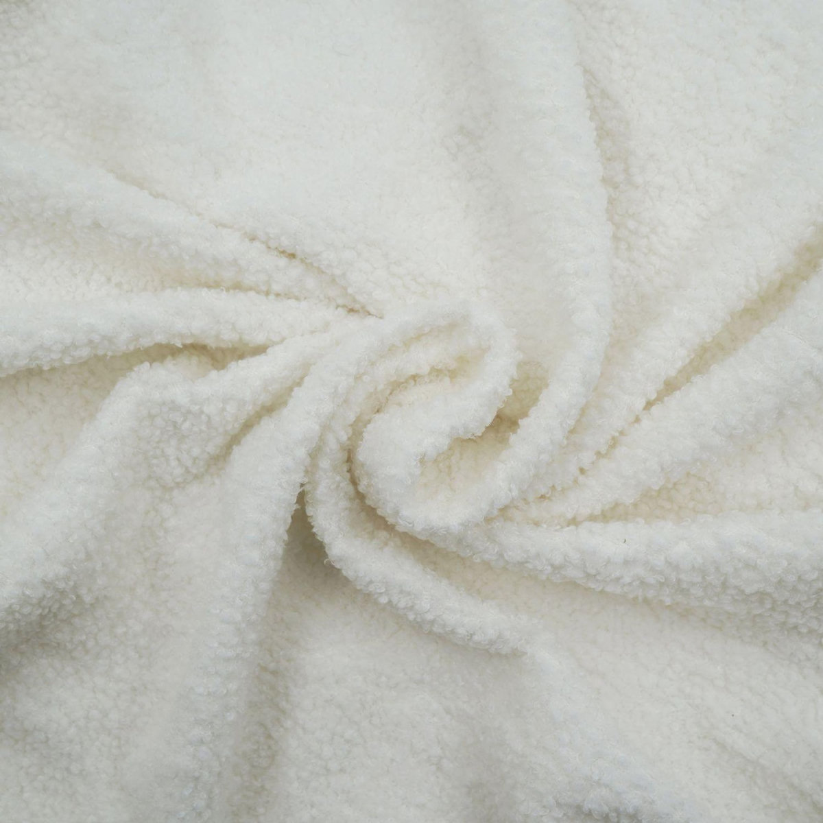 Douceur d'Intérieur Housse de canapé extensible en bouclette - 3 places - de 180 à 230 cm - Ecru