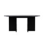Voir la diapositive 2 : Paris Prix Table à Manger Extensible  Strada  120-170cm Noir