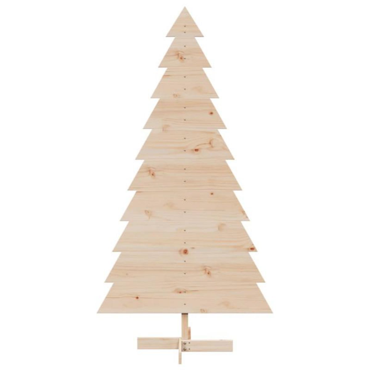 VIDAXL Arbre de Noël en bois pour décoration 180 cm bois massif de pin