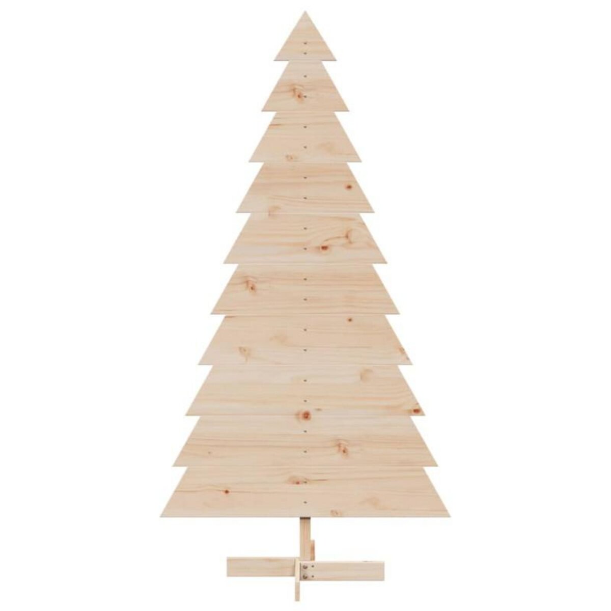 VIDAXL Arbre de Noël en bois pour décoration 180 cm bois massif de pin