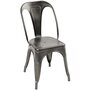 Voir la diapositive 2 : Rendez vous déco Lot de 2 chaises en métal chromé - Indus