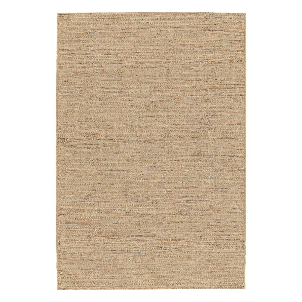 SWEEEK Tapis intérieur/extérieur effet jute claire avec touches de couleur