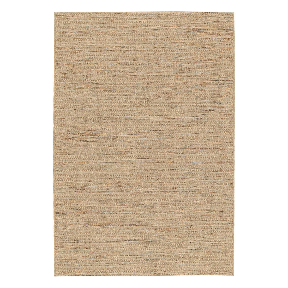 SWEEEK Tapis intérieur/extérieur effet jute claire avec touches de couleur