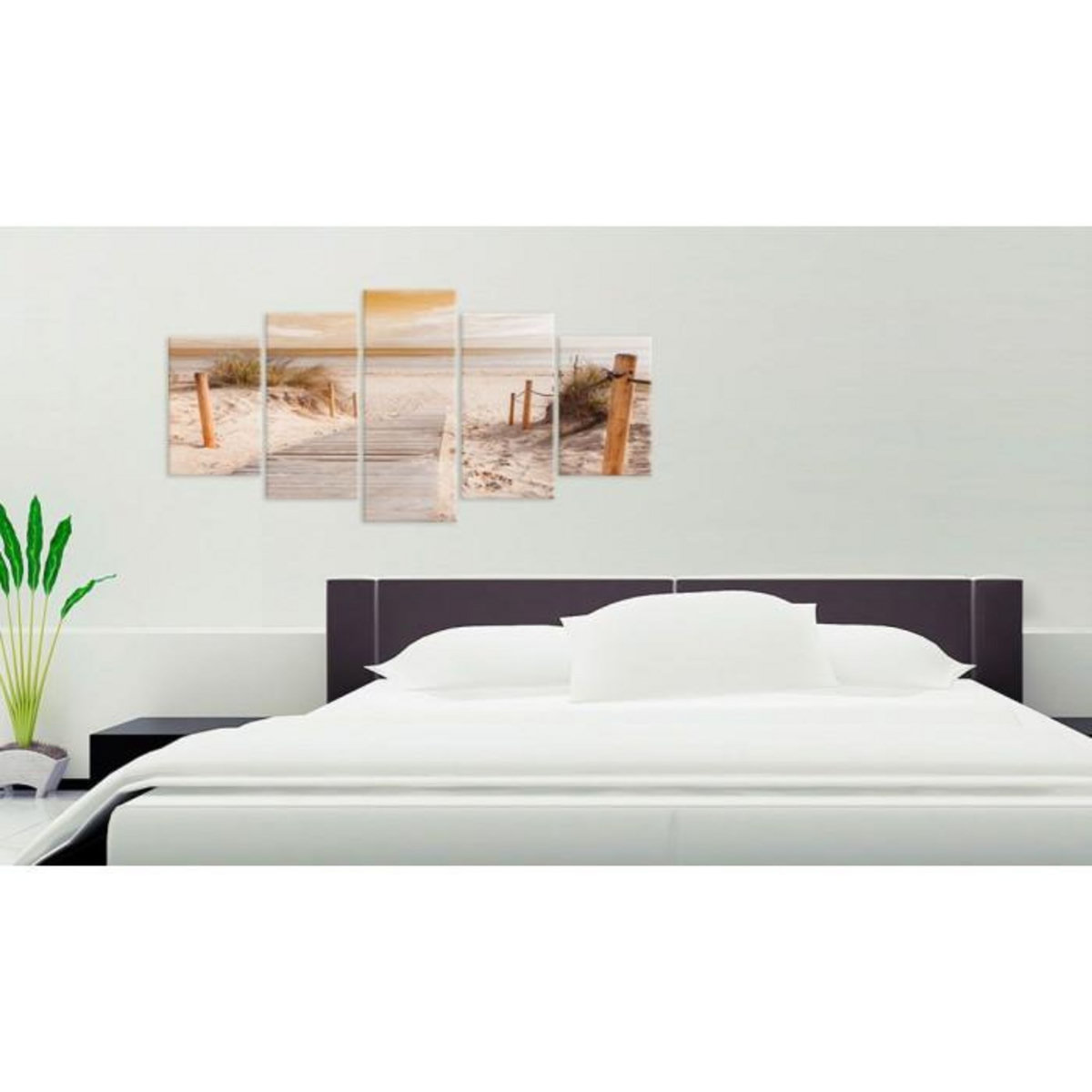 Paris Prix Tableau Imprimé  Morning on the Beach Sepia