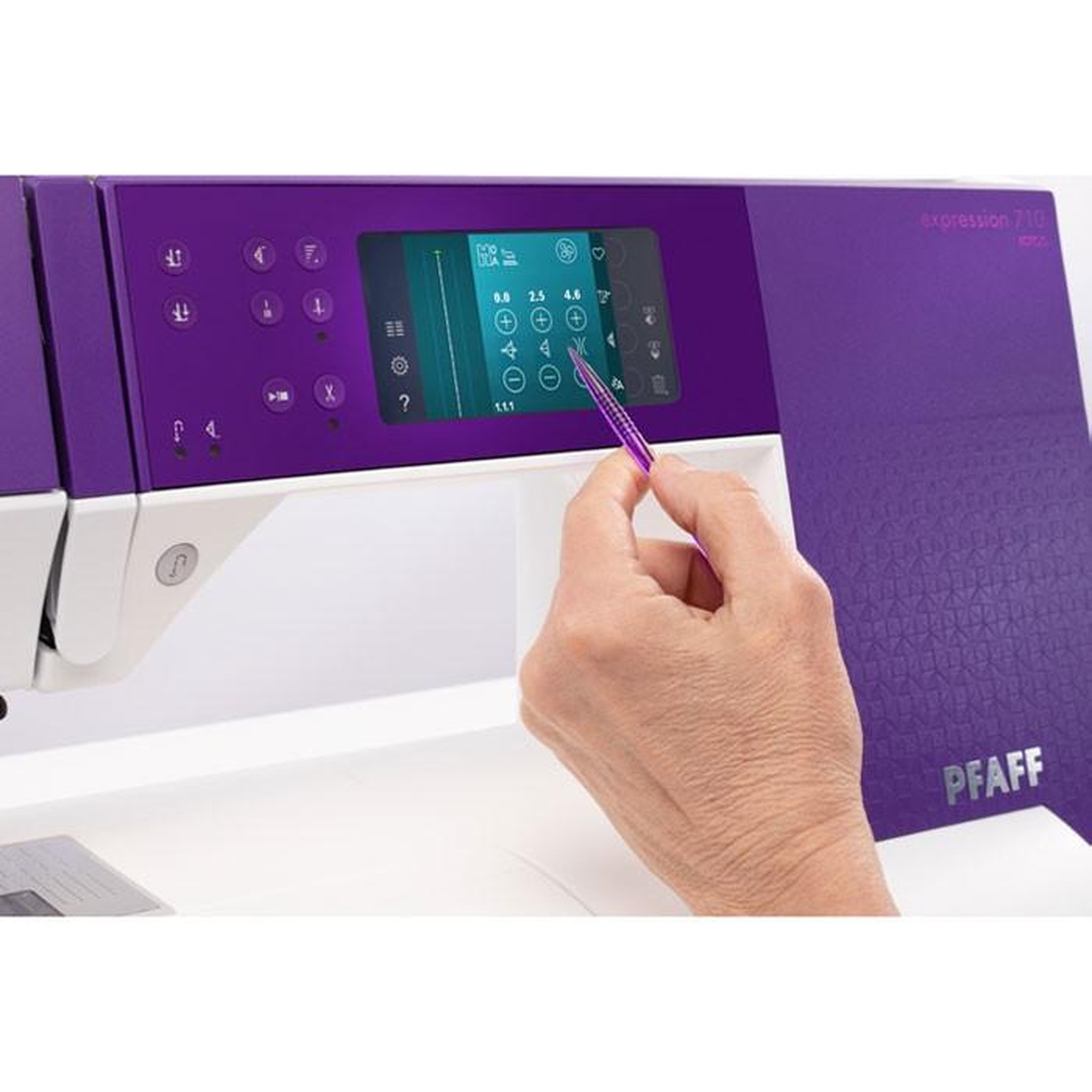 Voir la diapositive 5 : Pfaff Machine à coudre pfaff expression 710