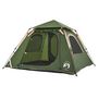 Voir la diapositive 4 : VIDAXL Tente de camping a dome 4 personnes vert liberation rapide