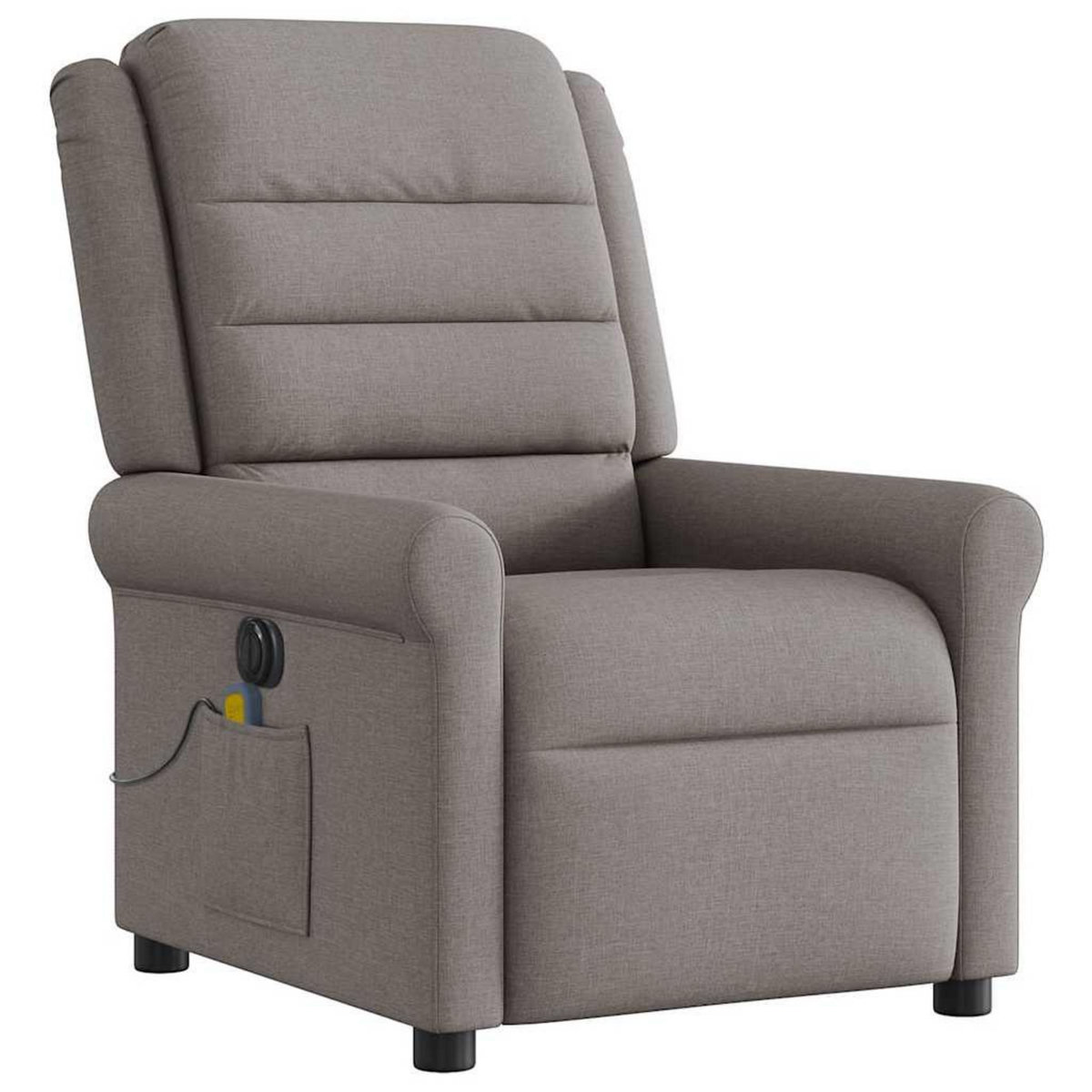 VIDAXL Fauteuil de massage inclinable electrique Taupe Tissu