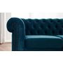 Voir la diapositive 3 : LISA DESIGN William - canapé chesterfield d'angle droit - 4 places - en velours