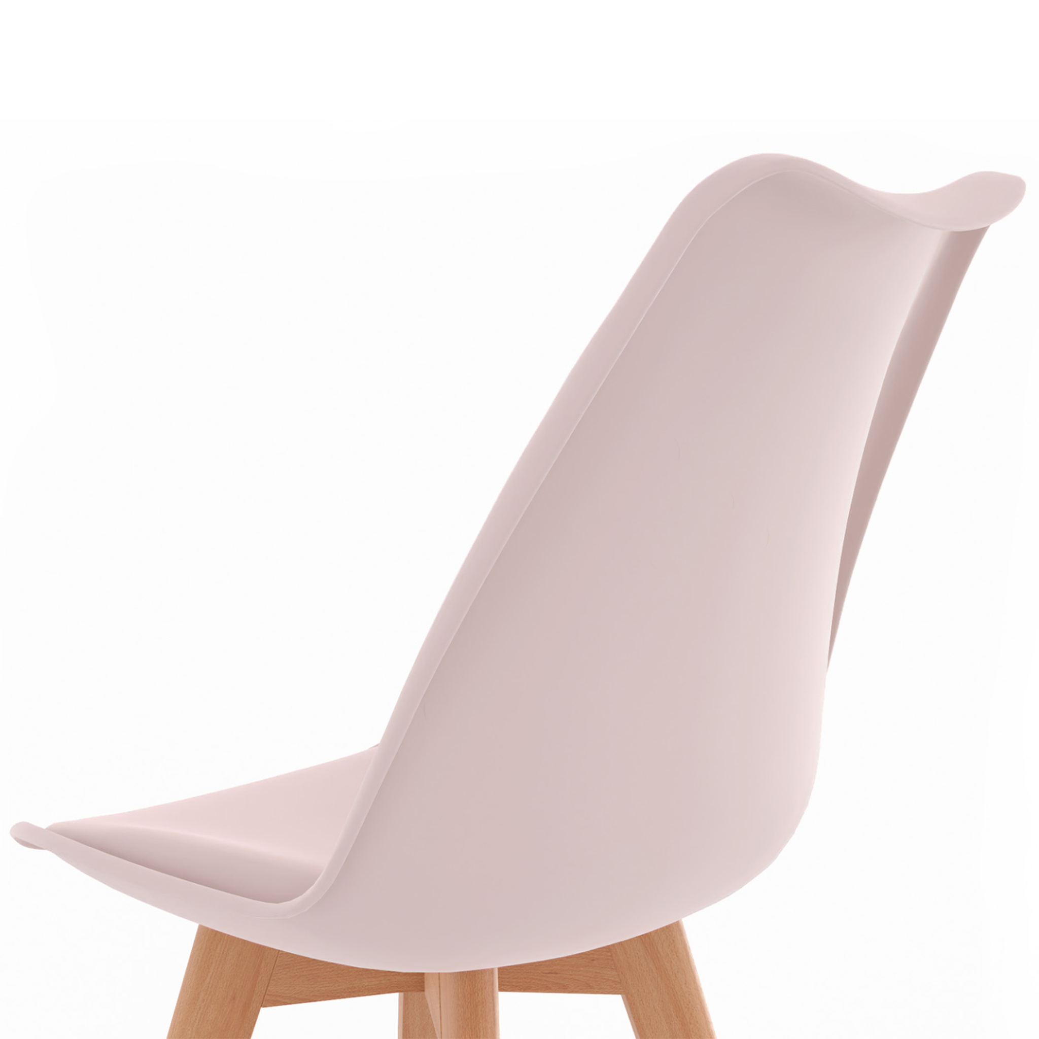 Voir la diapositive 6 : ID MARKET Lot de 4 chaises scandinaves sara mix color pastel rose, blanc, gris clair, bleu