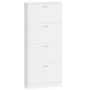 Voir la diapositive 5 : VIDAXL Armoire a chaussure Blanc brillant 59x17x150 cm Bois ingenierie