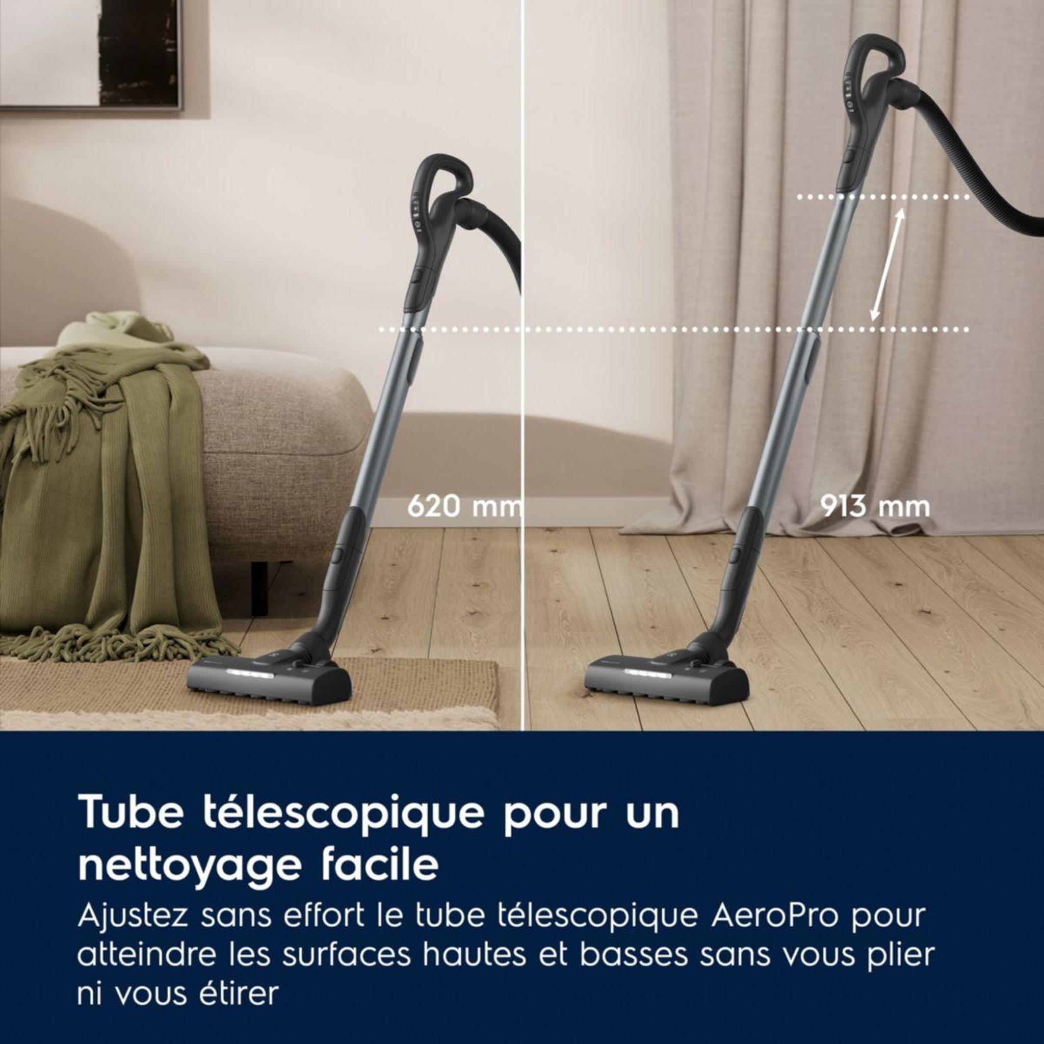 Voir la diapositive 3 : ELECTROLUX Aspirateur avec sac EB81U1LDB