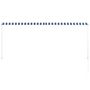 Voir la diapositive 5 : VIDAXL Auvent retractable 300x150 cm Bleu et blanc