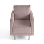 Voir la diapositive 1 : LISA DESIGN Charlie - fauteuil - pieds hauts - en velours côtelé
