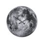 Karlsson Horloge murale en verre Lune - Gris