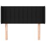Voir la diapositive 3 : VIDAXL Tete de lit avec oreilles Noir 83x16x78/88 cm Tissu
