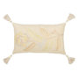 Voir la diapositive 1 : Paris Prix Coussin Déco à Pompons  Champêtre  30x50cm Jaune Clair