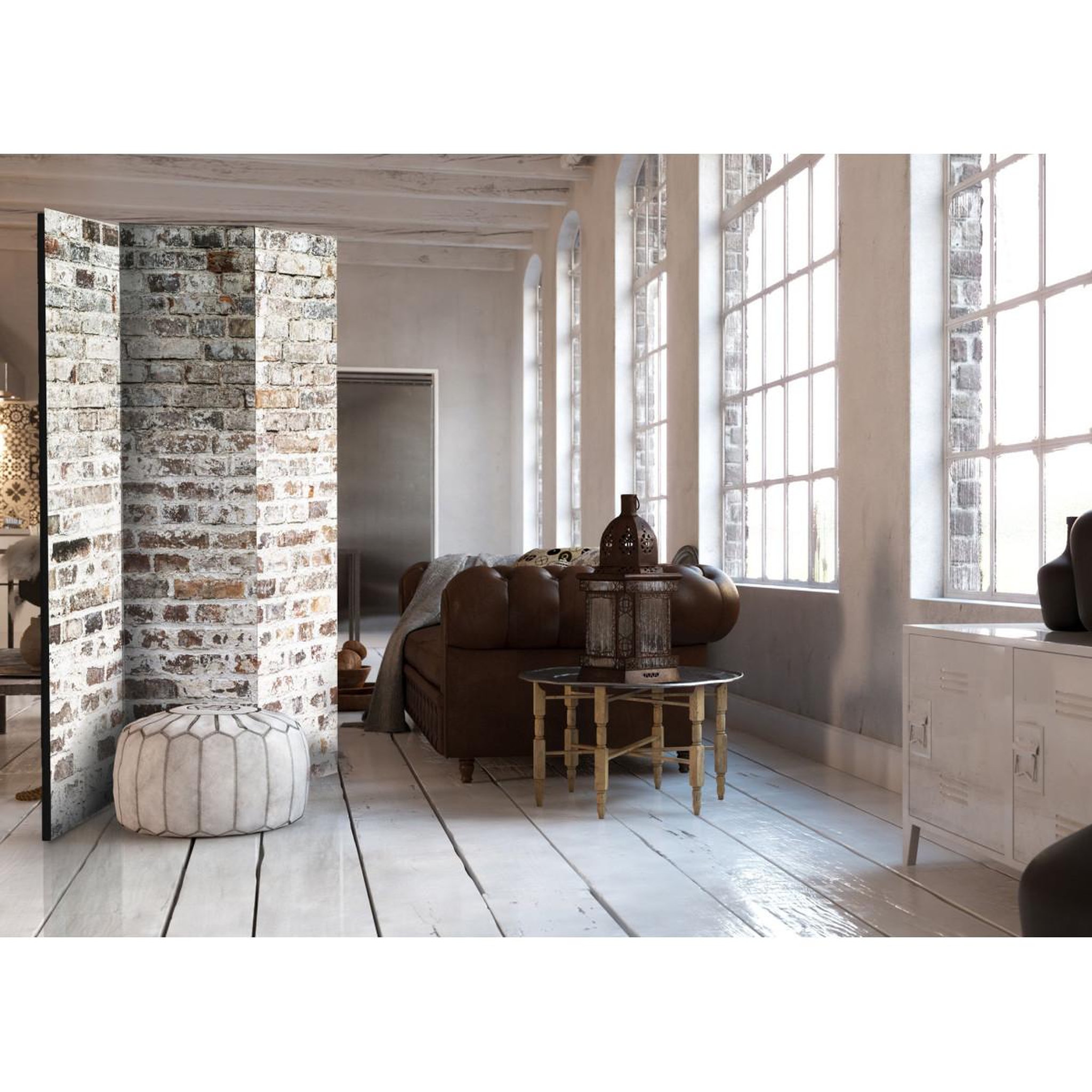 Voir la diapositive 2 : Paris Prix Paravent 3 volets  old walls  135x172cm