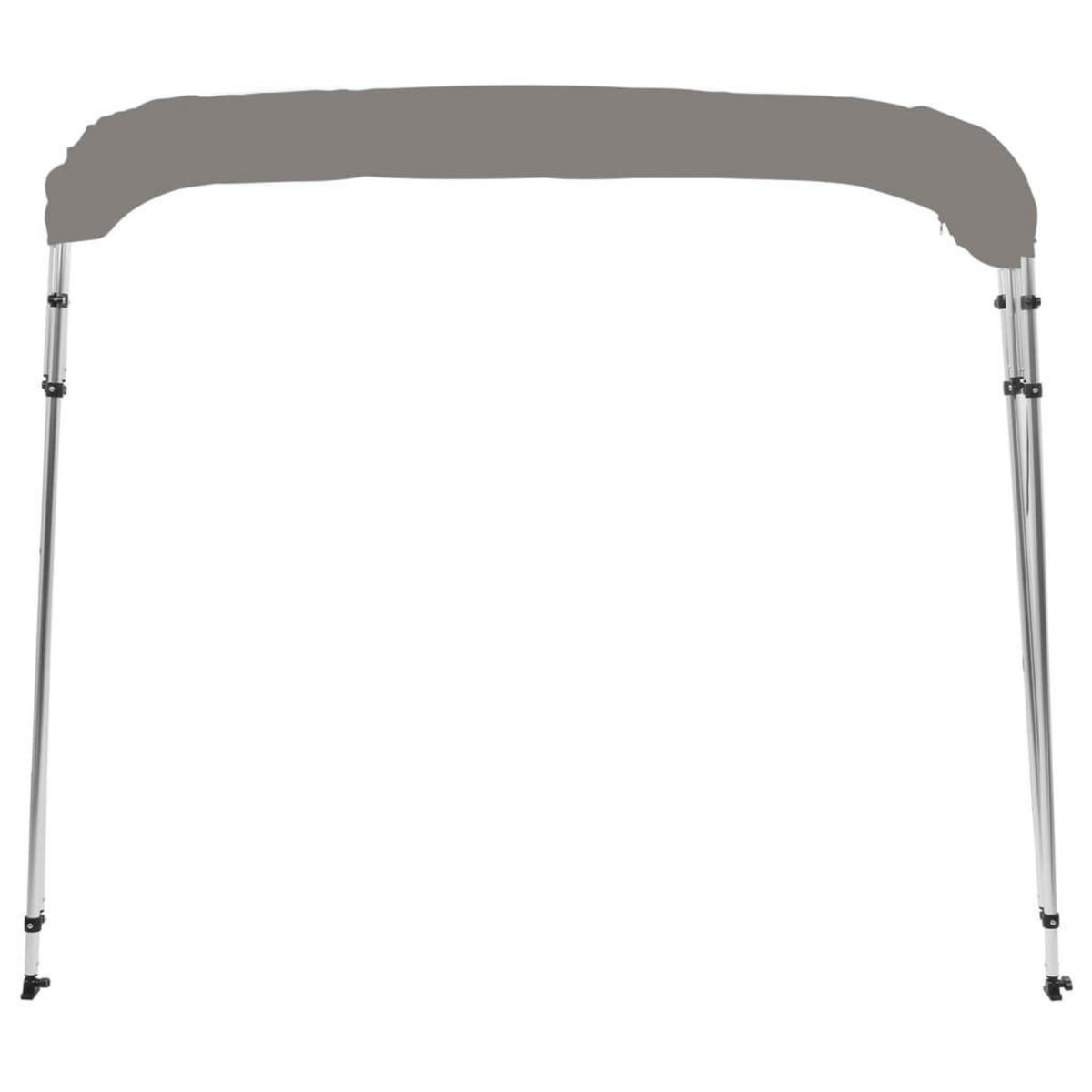 VIDAXL Auvent bimini a 4 arceaux gris 243x180x137 cm