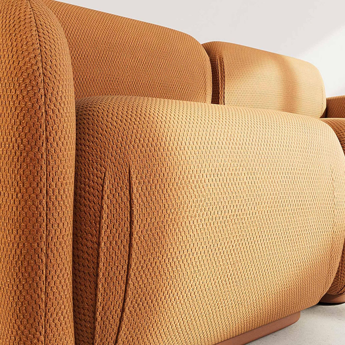 LISA DESIGN Penelope - canapé droit modulable 2 places en velours texturé