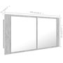 Voir la diapositive 6 : VIDAXL Armoire de salle de bain a miroir LED Gris beton Acrylique