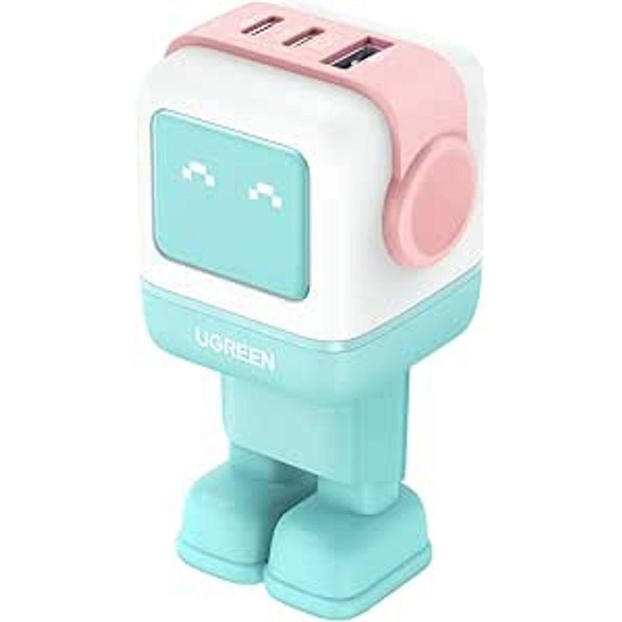 UGREEN Chargeur Robot 3ports USBC/USBA 65W Turquoise