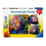 RAVENSBURGER Ravensburger - Jigsaw puzzle Jungle Babies, 3x49pcs. 057351